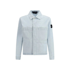 Stone Island Blue Cotton Denim Jacket - M - Trucker Jackets