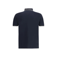 Stone Island Blue Cotton Polo Shirt - M