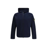 Stone Island Blue Cotton Sweatshirt