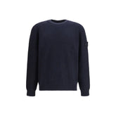 Stone Island Blue Cotton Sweatshirt - M