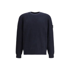 Stone Island Blue Cotton Sweatshirt - M