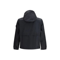 Stone Island Blue Polyamide Coat