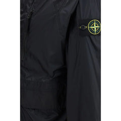 Stone Island Blue Polyamide Coat