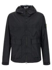Stone Island Blue Polyamide Shell Jacket - M
