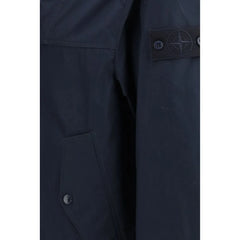Stone Island Blue Polyester Coat