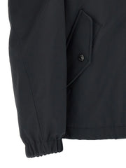 Stone Island Blue Polyester Shell Jacket