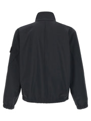 Stone Island Blue Polyester Shell Jacket