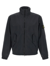 Stone Island Blue Polyester Shell Jacket