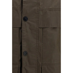Stone Island Brown Polyester Coat - M