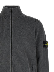 Stone Island Gray Cotton Cardigan - M