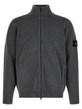 Stone Island Gray Cotton Cardigan - M