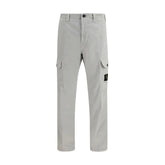Pantaloni cargo din bumbac gri Stone Island