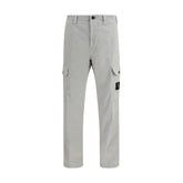 Stone Island Gray Cotton Cargo Pants - 34