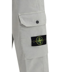Stone Island pilkosios medvilninės krovinių kelnės