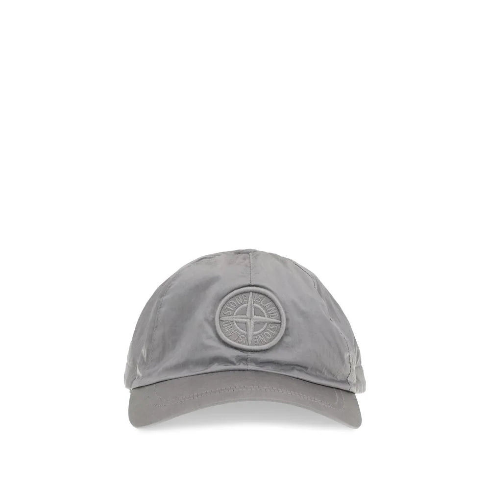 Stone Island Gray Nylon Cap (Baseball Hat) - XL