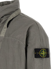 Stone Island Gray Polyamide Bomber