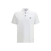 Stone Island White Cotton Polo Shirt