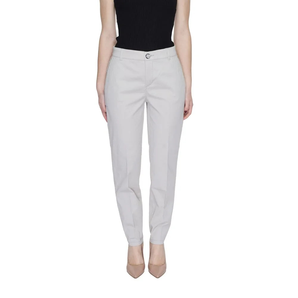Street One Beige Cotton Pant - W44 | L28 - Trousers
