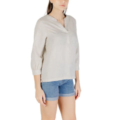 Street One Beige Linen Blouse - Blouses