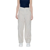 Street One Beige Linen Pant - Trousers