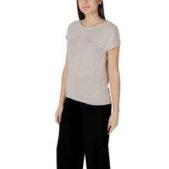 Street One Beige Polyester T-Shirt - T-Shirts