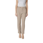Street One Beige Viscose Pant - Trousers