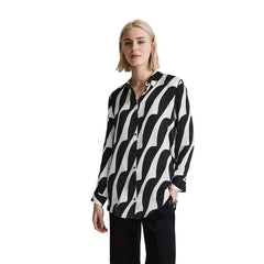Street One Black And White Viscose Blouse - IT38|XS - Blouses
