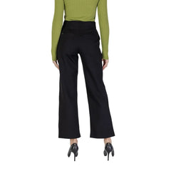 Street One Black Viscose Pant - Trousers