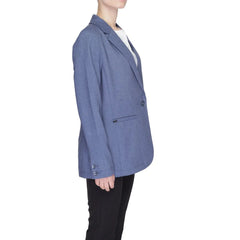 Street One Blue Polyester Blazer - 46 - Coats & Jackets