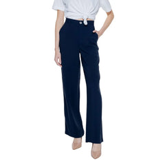 Street One Blue Viscose Pant - Trousers