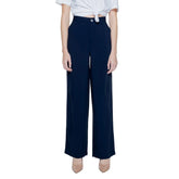 Street One Blue Viscose Pant - Trousers