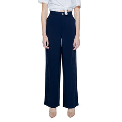 Street One Blue Viscose Pant - Trousers