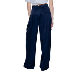 Street One Blue Viscose Pant - Trousers