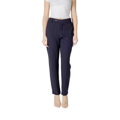 Street One Blue Viscose Pant - Trousers