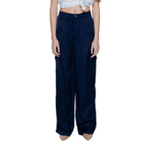 Street One Blue Viscose Pant - Trousers