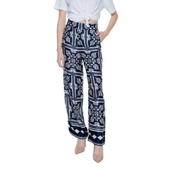 Street One Blue Viscose Pant - W34 | L30 - Trousers