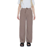 Street One Brown Cotton Pant - Trousers