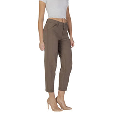 Street One Brown Polyester Pant - W40 | L28 - Trousers