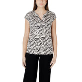 Street One Cream Cotton T-Shirt - 34 | XXS - T-Shirts