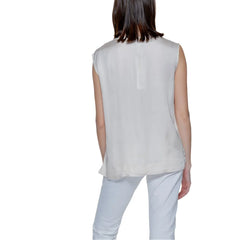 Street One Cream Viscose Blouse - IT36|XXS - Blouses