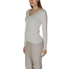 Street One Cream Viscose Long Sleeve T-Shirt - IT38|XS - T-Shirts