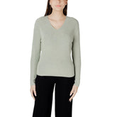 Street One Green Cotton Sportswear - Sweaters