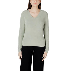 Street One Green Cotton Sportswear - Sweaters
