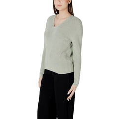 Street One Green Cotton Sportswear - Sweaters