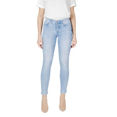 Street One Light Blue Cotton Slim Fit Jean - Jeans