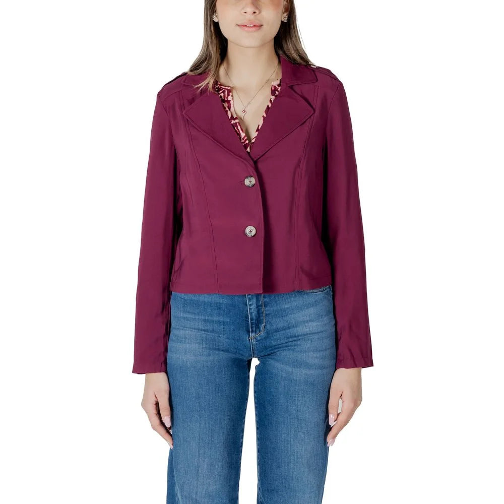 Street One Purple Viscose Parka - Trench Coats