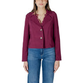 Street One Purple Viscose Parka - Trench Coats