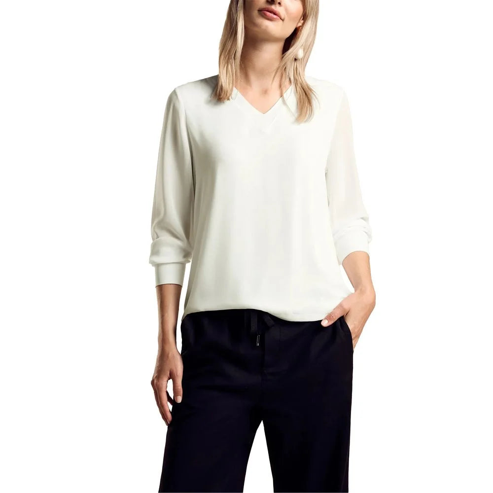 Street One White Viscose Blouse - IT42|M - Blouses