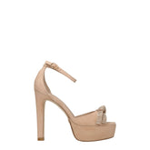 Stuart Weitzman Beige Leather Platforms