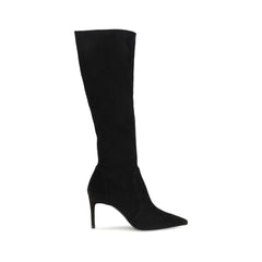 Stuart Weitzman Black Calf Leather Bos Taurus Boots